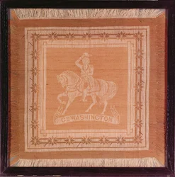 Kerchief depicting George Washington on horseback