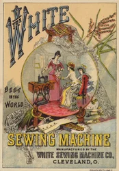 Ladies Looking at Sewing Machine