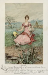 Lady Sitting in Meadow