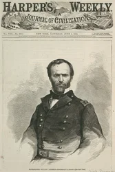 Major-General William T. Sherman, front page of Harpers Weekly, 1864
