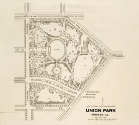 Map of Union Park, Chicago, Illinois