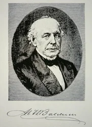 Matthias William Baldwin (1795-1866) founder of Baldwin Locomotive Works in 1831