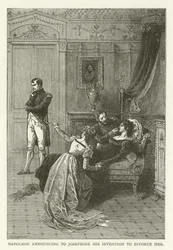 Napoleon announcing to Josephine his intention to divorce her