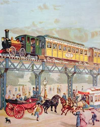 New York Elevated Railway, c.1880