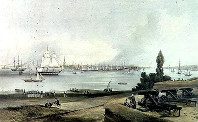 New York from the North West Angle of Fort Columbus