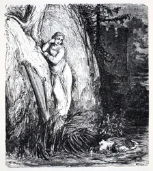 Nixes, from The World Guide to Gnomes, Fairies, Elves and Other Little People by Thomas Keightley, Published 1880