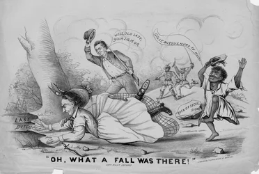 Oh, what a fall was there!