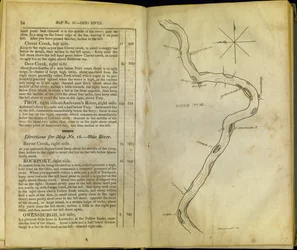 Pages from The Western Pilot..., by Samuel Cummings, Published by G. Conclin, Cincinnati