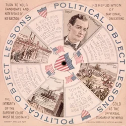 Political Object Lessons, American Presidential Campaign Poster for William McKinley, c.1897