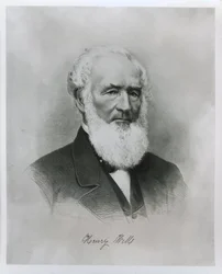 Portrait of Henry Wells (1805-78) co-founder of Wells Fargo & Co.
