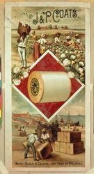 Poster Advertising J & P Coats Cotton