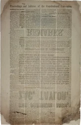 Proceedings and Address of the Constitutional Convention, c.19th March 1861