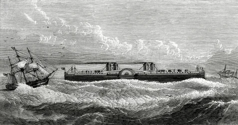 Proposed Ferry-Steamer Between Dover and Calais, Illustration from Appletons Journal, May 4, 1872