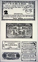 Railroad train tickets