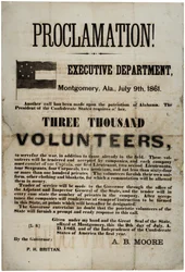 Recruitment Broadside Requesting Three Thousand Volunteers, 9 July 1861