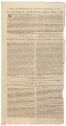 Resolutions printing NYS proposal for amendments to Constitution, October 1788