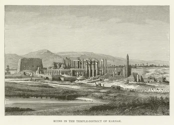 Ruins in the Temple-District of Karnak