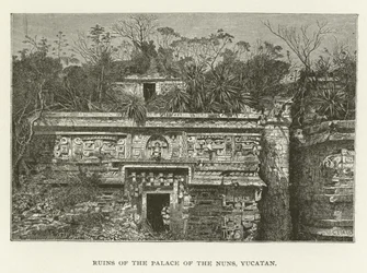 Ruins of the Palace of the Nuns, Yucatan
