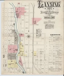 Sanborn Fire Insurance Map from Lansing, Ingham County, Michigan