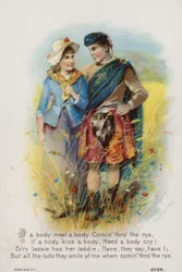 Scottish Courting Couple