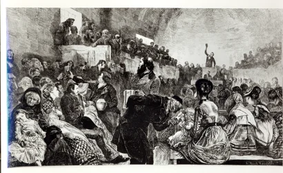 Service in the Mormon Tabernacle in Salt Lake City, 1871