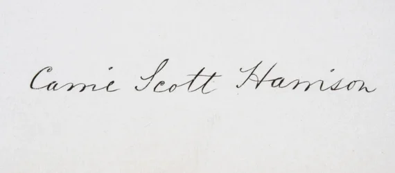Signature of Caroline Lavinia Scott Harrison