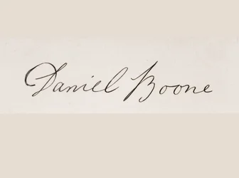 Signature of Daniel Boone