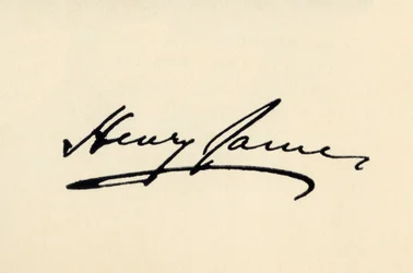 Signature of Henry James