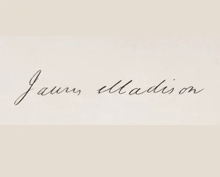 Signature of James Madison