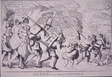 Soldiers on the March to Buffalo