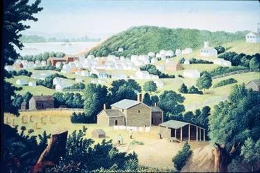 St Joseph, Missouri, home to outlaw Jesse Woodson James (1847-82) c.1865