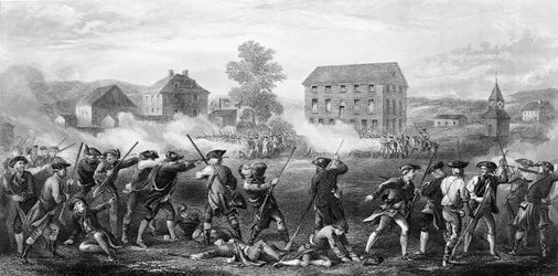 The Battle of Lexington on 19th April 1775