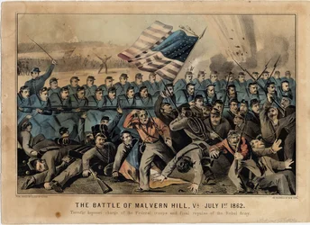 The Battle of Malvern Hill, Va., July 1st 1862, pub. by Currier & Ives, c.1862