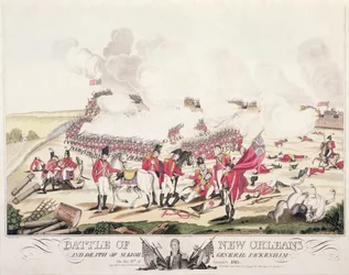 The Battle of New Orleans and death of Major General Packenham, 8th January 1815