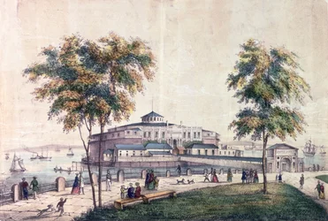 The Castle Garden at the Battery, engraved by D.W. Lewis