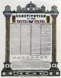 The Constitution of the United States of America signed in 1787, applied in 1789