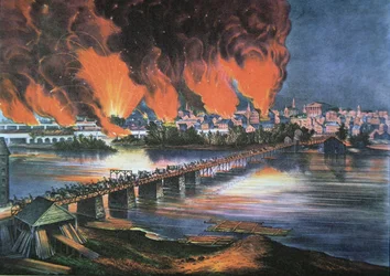 The Fall of Richmond, Virginia, on the night of April 2nd 1865