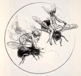 The Fairies, from The World Guide to Gnomes, Fairies, Elves and Other Little People by Thomas Keightley (1789-1872), published 1880