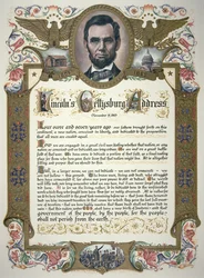 The Gettysburg Address, delivered by Abraham Lincoln (1809-65)