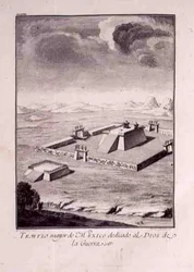The Main Temple of Mexico, dedicated to the Gods of War, from Antonio de Solis y Rivadeneira Solis