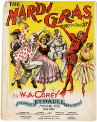 The Mardi Gras March and Two Step [sheet music cover]