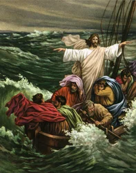 The Miracle of Christ Calming the Storm on the Sea of Galilee