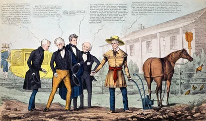 The North Bend Farmer and His Visitors, c.1840-42