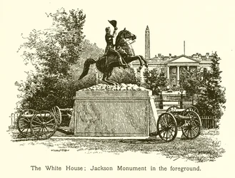 The White House; Jackson Monument in the foreground
