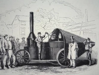 The Winans Steam Gun, captured from the Confederates during the American Civil War, May 1861