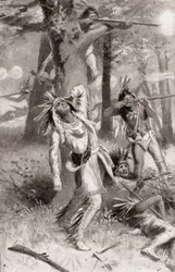 The Death of Tecumseh During The Battle of the Thames, October 5