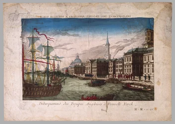 The landing of British troops in New York, 1776
