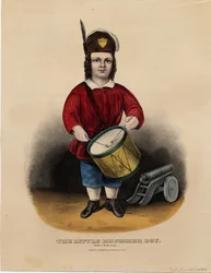 The little drummer boy: rub-a-dub-dub, pub. by Currier & Ives, c.1860