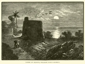 Tower of Silence, Malabar Point, Bombay