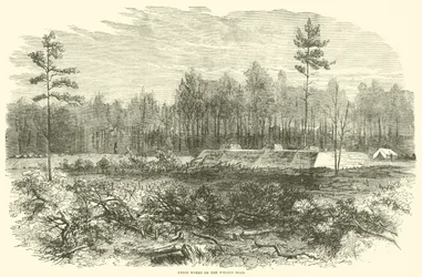 Union Works on the Weldon Road, August 1864